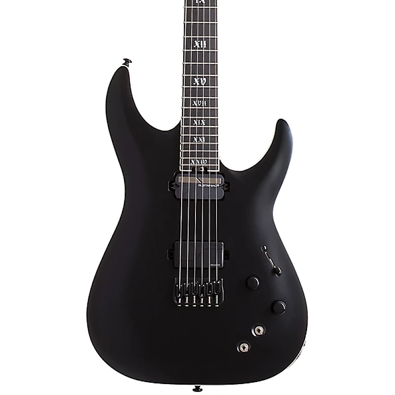 Schecter Guitar Research C-1 S HT SLS Elite "Evil Twin" Electric Guitar Satin Black