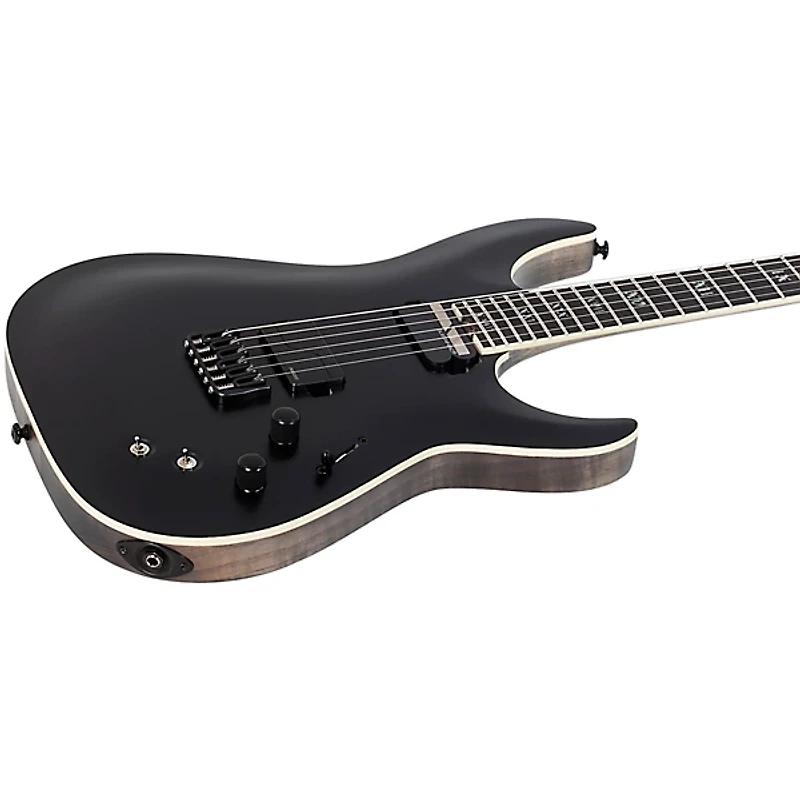 Schecter Guitar Research C-1 S HT SLS Elite "Evil Twin" Electric Guitar Satin Black