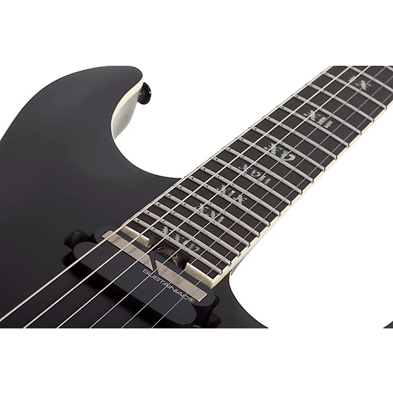 Schecter Guitar Research C-1 S HT SLS Elite "Evil Twin" Electric Guitar Satin Black