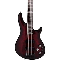 Schecter Guitar Research Omen Elite-5 5-String Electric Bass Black Cherry Burst