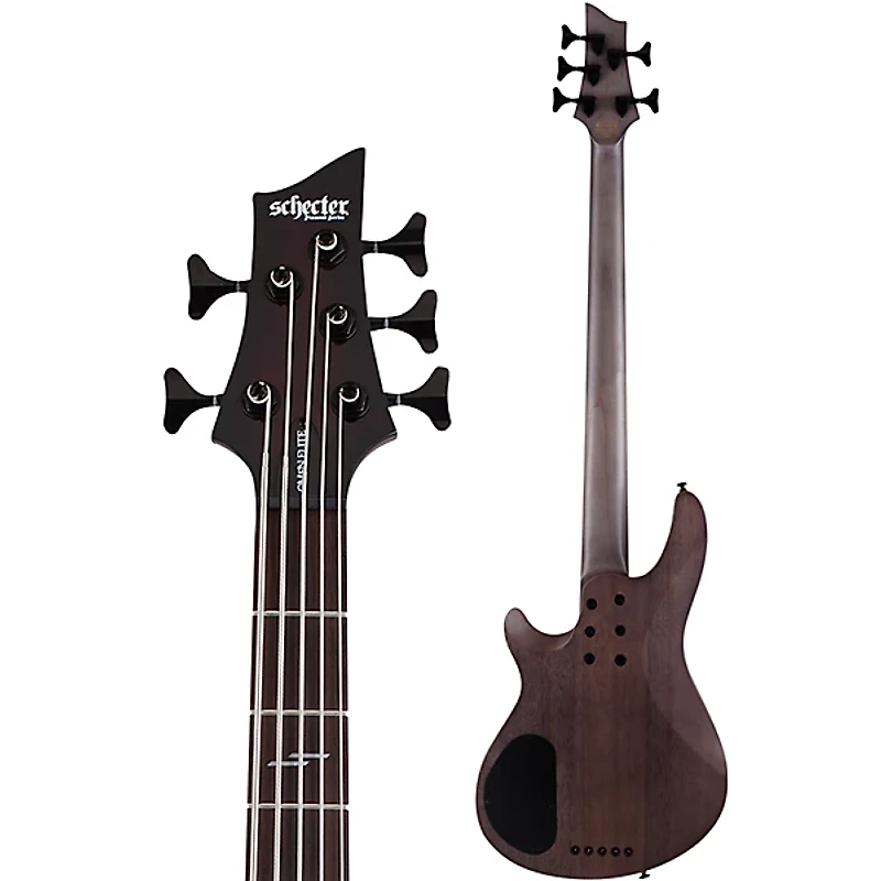 Schecter Guitar Research Omen Elite-5 5-String Electric Bass Black Cherry Burst
