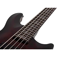 Schecter Guitar Research Omen Elite-5 5-String Electric Bass Black Cherry Burst
