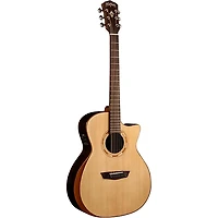 Washburn G20SCE Comfort 20 Series Grand Auditorium Cutaway Acoustic-Electric Guitar Natural