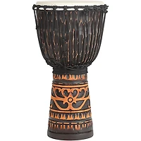 X8 Drums Deep Carve Antique Chocolate Djembe Drum