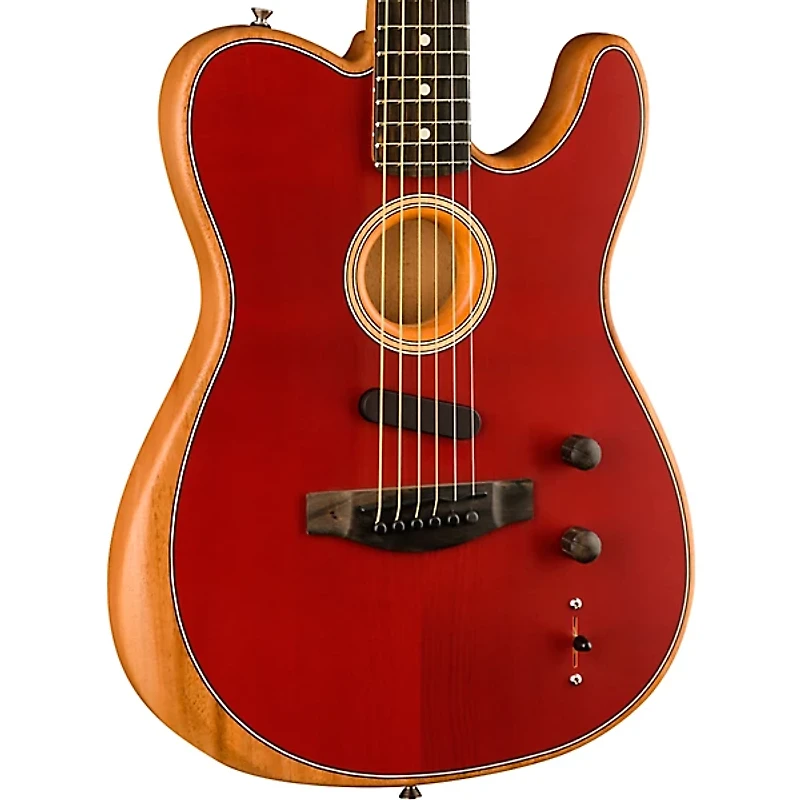 Fender American Acoustasonic Telecaster Ebony Fingerboard Acoustic-Electric Guitar