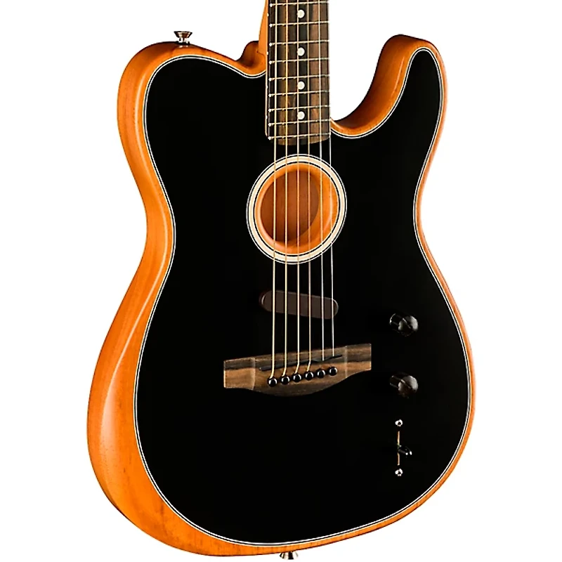 Fender American Acoustasonic Telecaster Ebony Fingerboard Acoustic-Electric Guitar