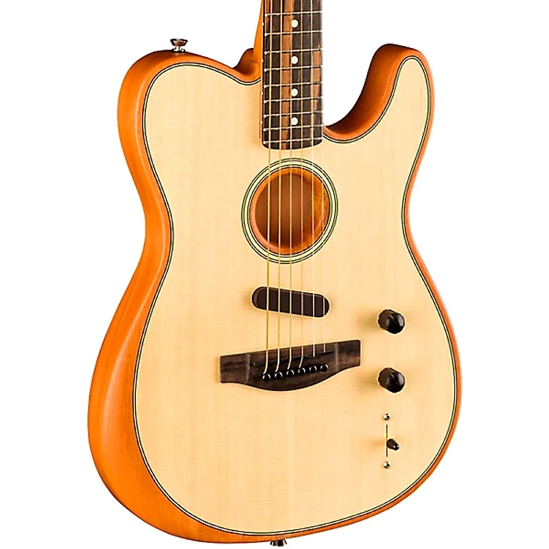 Fender American Acoustasonic Telecaster Ebony Fingerboard Acoustic-Electric Guitar