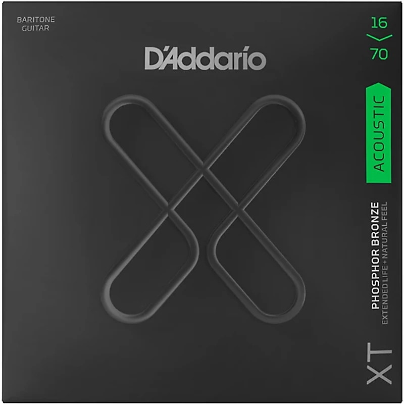 D'Addario XT Acoustic Phosphor Bronze, Medium, Baritone, 16-70