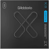 D'Addario XT Phosphor Bronze Acoustic Guitar Strings, Light, 12-53, 3-Pack