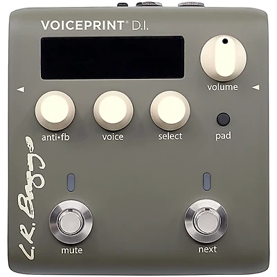 LR Baggs Voiceprint Acoustic DI With Voiceprint Technology EQ and Feedback Control Gray