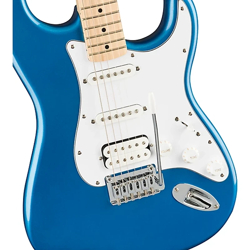 Squier Affinity Series Stratocaster HSS Electric Guitar Pack With Fender Frontman 15G Amp Lake Placid Blue