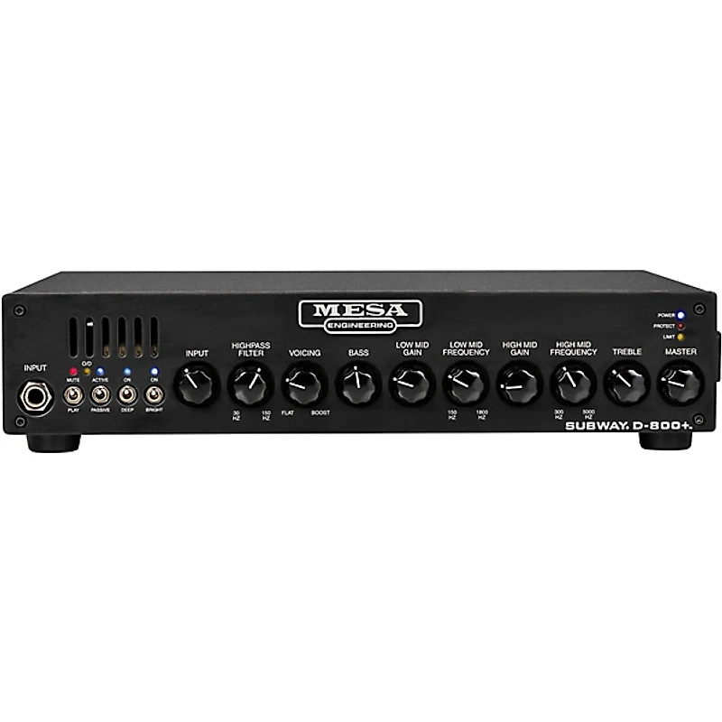 MESA/Boogie Subway D-800+ Lightweight Solid State Bass Head Black