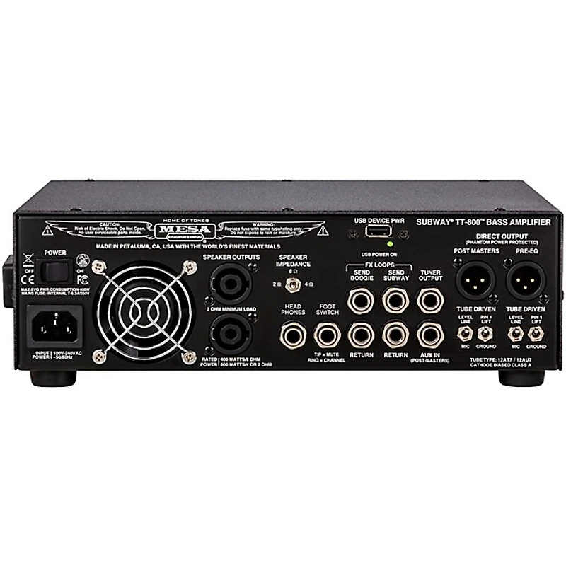 MESA/Boogie Subway TT-800 Lightweight Bass Head Black