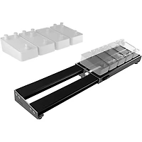 D'Addario PW-XPNDPB-01 XPND Pedalboard Telescopically Expanding 2-Rail System Small Black
