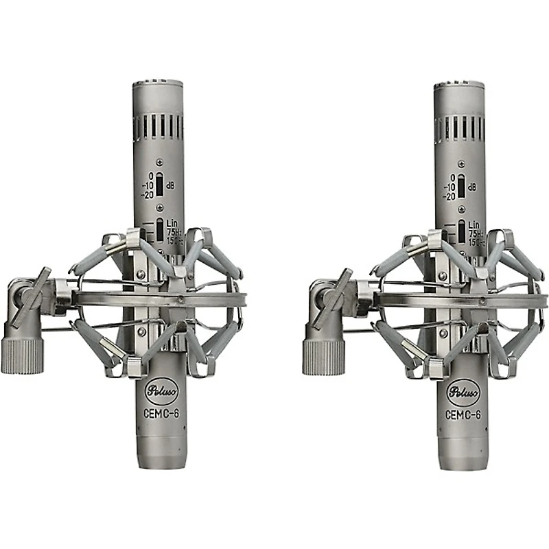 Peluso Microphone Lab CEMC-6 SK Stereo Kit with two Acoustically Matched Solid State Small Diaphragm Microphones Nickel