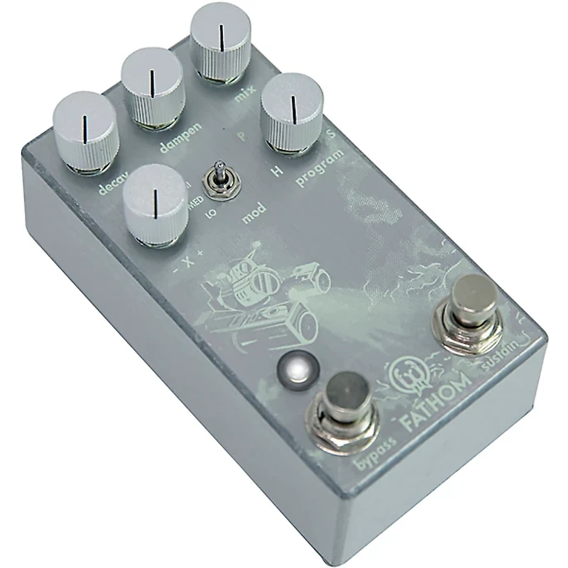 Walrus Audio Fathom Multi-Function Reverb Effects Pedal Platinum