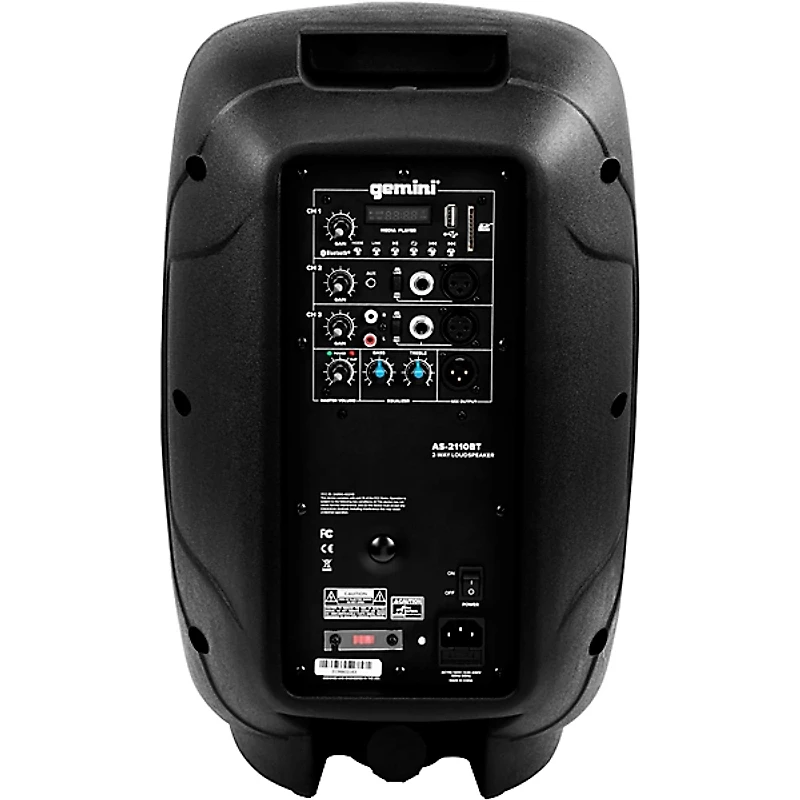 Gemini AS-2110BT 10" 1,000W Powered Loudspeaker With Bluetooth