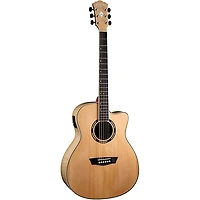 Washburn AG40CE Apprentice Series Grand Auditorium Cutaway Acoustic-Electric Guitar Natural