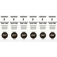 Music Nomad 6-Piece Acoustic Guitar Diamond Coated Nut File Set - Light/Medium Strings