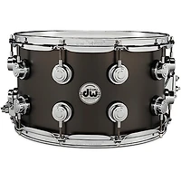 Restock DW Collector's Series Satin Black Over Brass Snare Drum With Chrome Hardware 14 x 8 in.