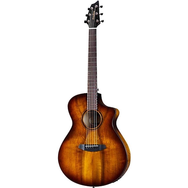 Breedlove Pursuit Exotic S CE Myrtlewood Concert Acoustic-Electric Guitar Tiger Eye