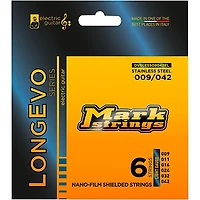 Markbass Longevo Series Nanofilm Shielded Stainless Steel Electric Guitar Stings (9-42)