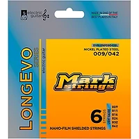 Markbass Longevo Series Nanofilm Shielded Nickel Plated Steel Electric Guitar Strings (9-42)