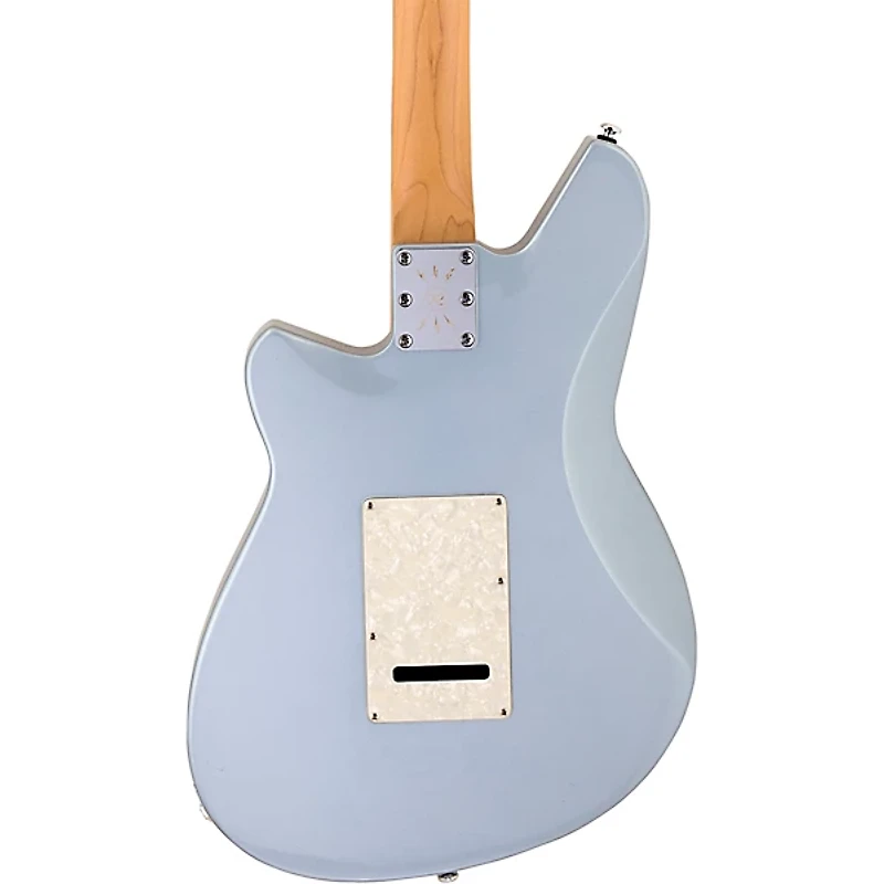 Reverend Double Agent W Rosewood Fingerboard Electric Guitar Metallic Silver Freeze