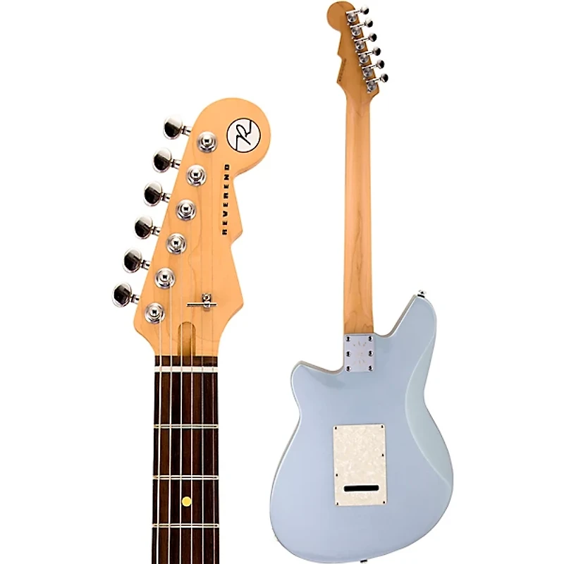 Reverend Double Agent W Rosewood Fingerboard Electric Guitar Metallic Silver Freeze