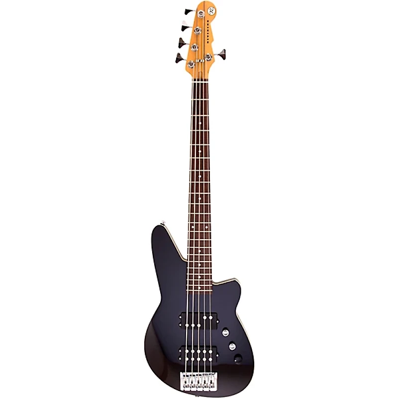 Reverend Mercalli 5 Rosewood Fingerboard 5-String Electrc Bass Guitar Midnight Black