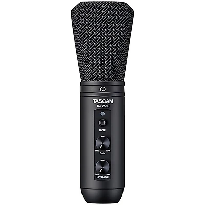 TASCAM TM-250U USB Condenser Microphone for Podcasting, Conferencing, and Computer Recording