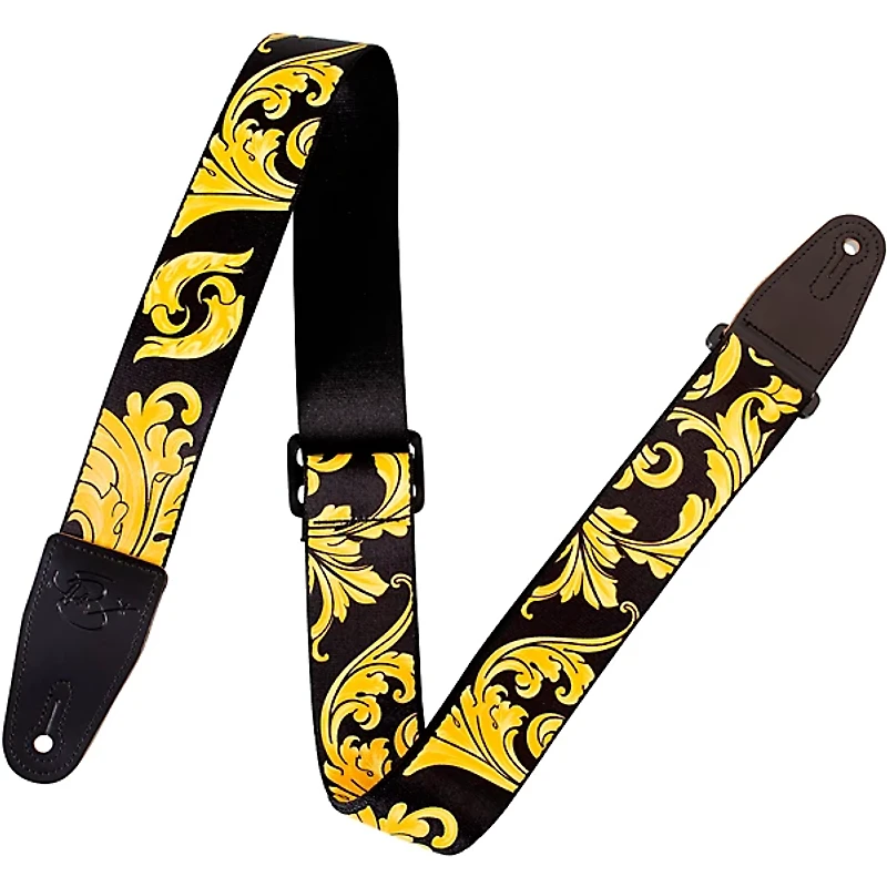 Levy's Nita Strauss Signature Polyester Guitar Strap Black/Gold