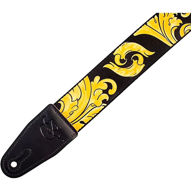 Levy's Nita Strauss Signature Polyester Guitar Strap Black/Gold