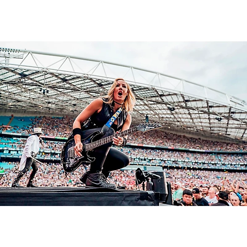 Levy's Nita Strauss Signature Polyester Guitar Strap Blue/Gold