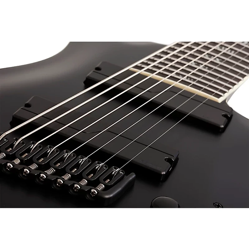 Schecter Guitar Research C-8 MS SLS Elite Evil Twin 8-String Electric Guitar Satin Black