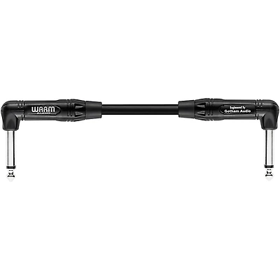 Warm Audio Pro Series Right Angle to Right Angle Instrument Patch Cable 1 ft. Black
