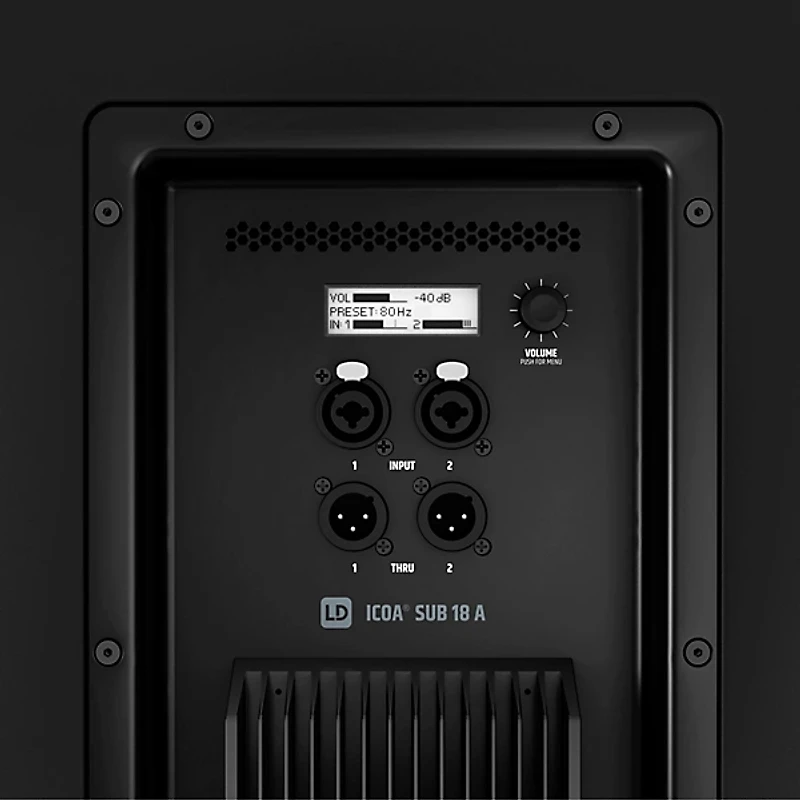 LD Systems ICOA SUB 18A 2,400W Powered 18" Subwoofer
