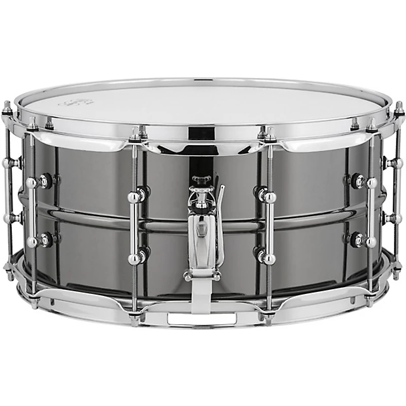 Ludwig Black Beauty Snare Drum With Tube Lugs and Road Runner Bag