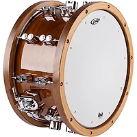 PDP by DW Limited-Edition Dark Stain Walnut and Maple Snare With Walnut Hoops and Chrome Hardware and Road Runner Bag