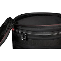 PDP by DW Limited-Edition Dark Stain Walnut and Maple Snare With Walnut Hoops and Chrome Hardware and Road Runner Bag