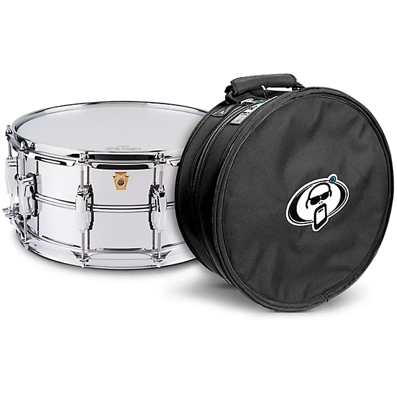 Ludwig Supraphonic Snare Drum Chrome With Protection Racket Case