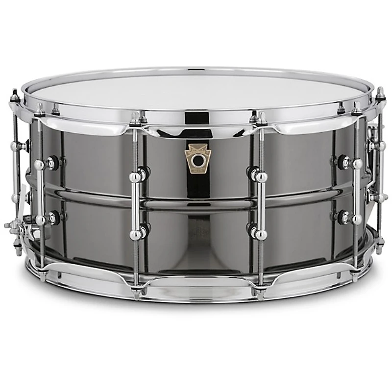 Ludwig Black Beauty Snare Drum With Tube Lugs & Protection Racket Case -