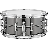 Ludwig Black Beauty Snare Drum With Tube Lugs & Protection Racket Case -