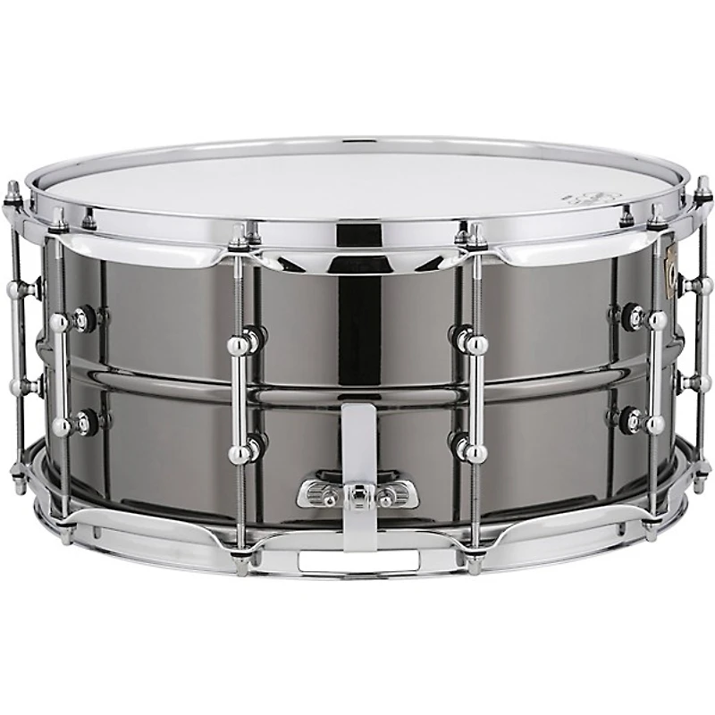 Ludwig Black Beauty Snare Drum With Tube Lugs & Protection Racket Case -