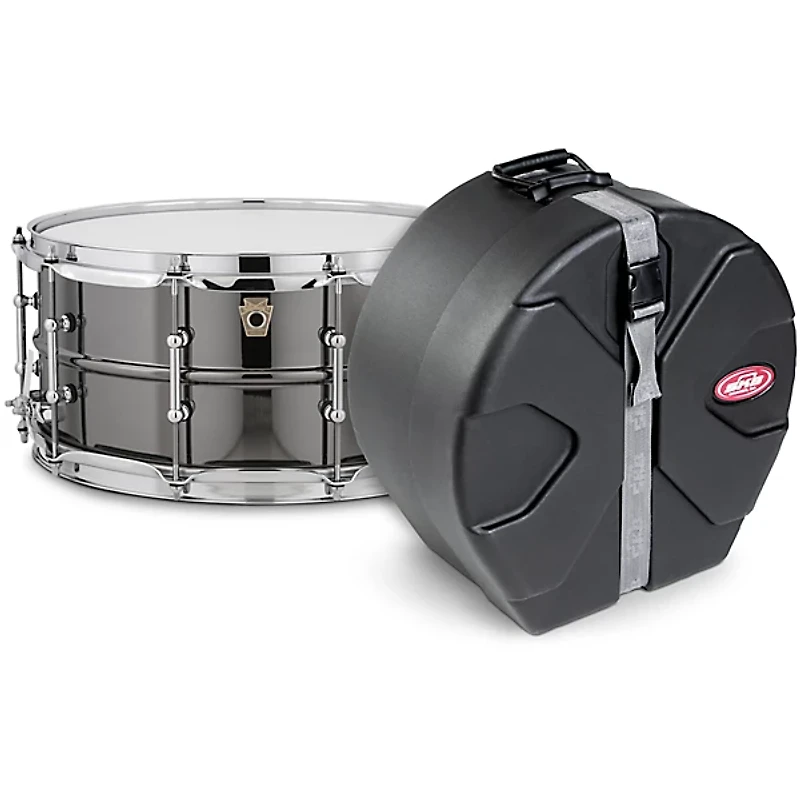 Ludwig Black Beauty Snare Drum With Tube Lugs & SKB Case