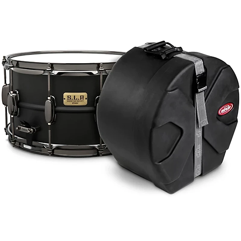 TAMA S.L.P. Big Black Steel Snare Drum With SKB Case