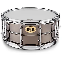 Pork Pie Big Black Brass Snare Drum With Tube Lugs and Chrome Hardware With SKB Case