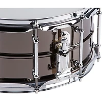 Pork Pie Big Black Brass Snare Drum With Tube Lugs and Chrome Hardware With SKB Case