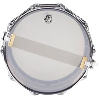 Pork Pie Big Black Brass Snare Drum With Tube Lugs and Chrome Hardware With Road Runner Bag