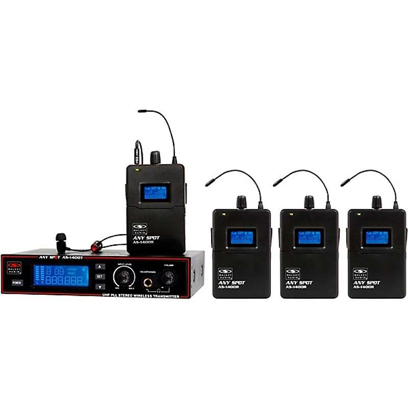 Galaxy Audio AS-1400-4 Wireless In-Ear Monitor Band Pack System